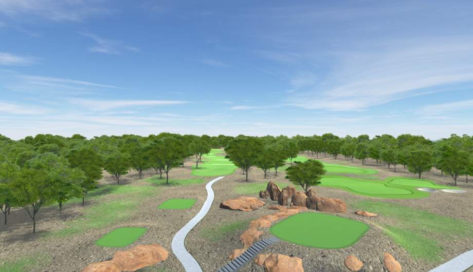 3D Golf Course Model